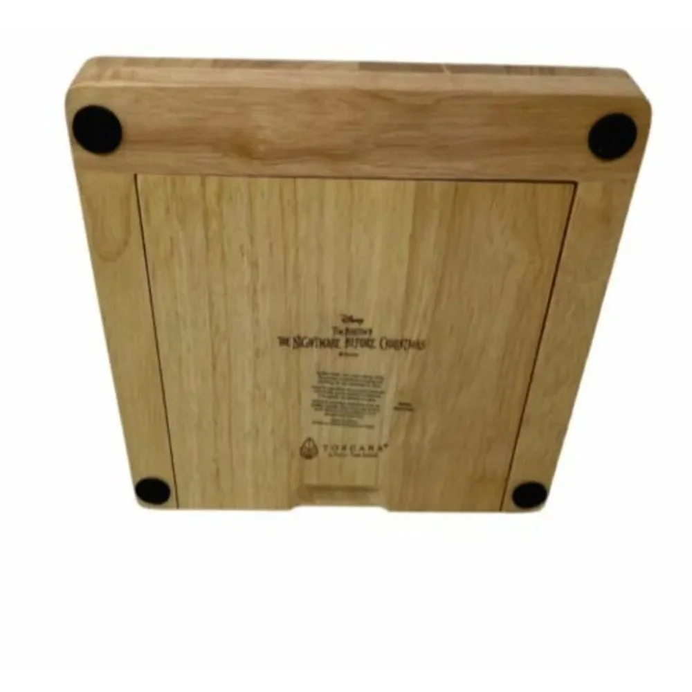 Disney Nightmare Before Christmas Wood Cheese Board And Tools‎ Set Party Jack